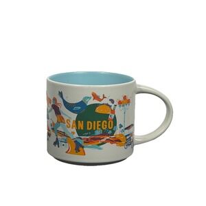 Starbucks San Diego Discovery Series Mug 2024 White Blue Multicolor